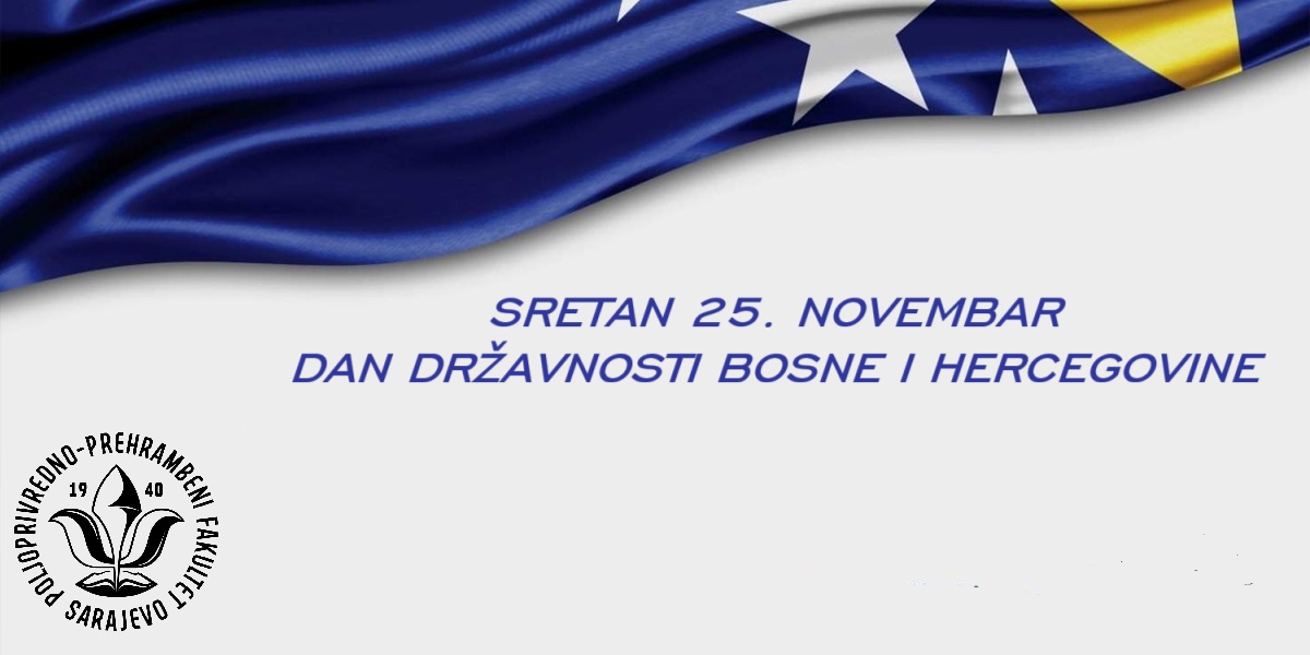 ČESTITKA POVODOM DANA DRŽAVNOSTI BOSNE I HERCEGOVINE